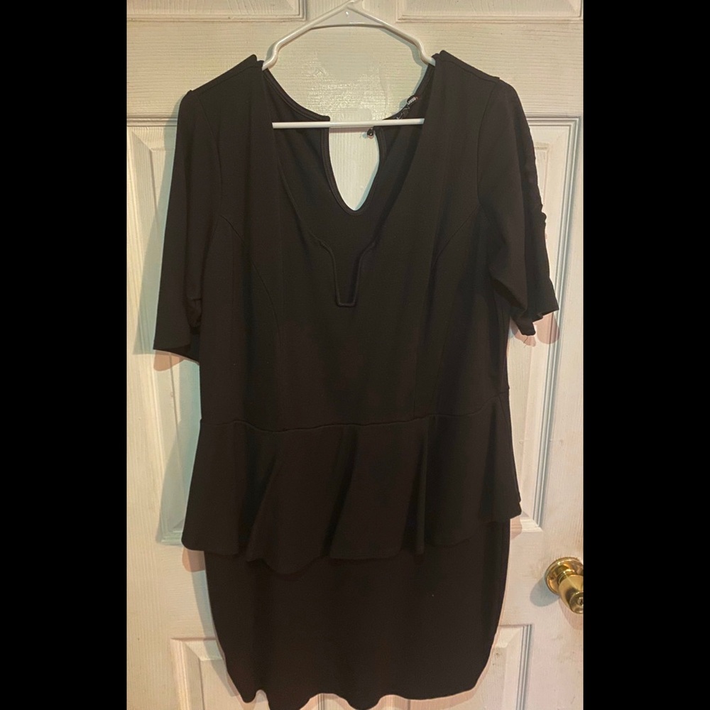 Charlotte Russe Black Peplum Dress